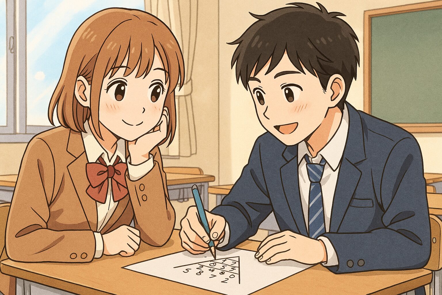 学校で気になる相手や友達ともやってみよう！