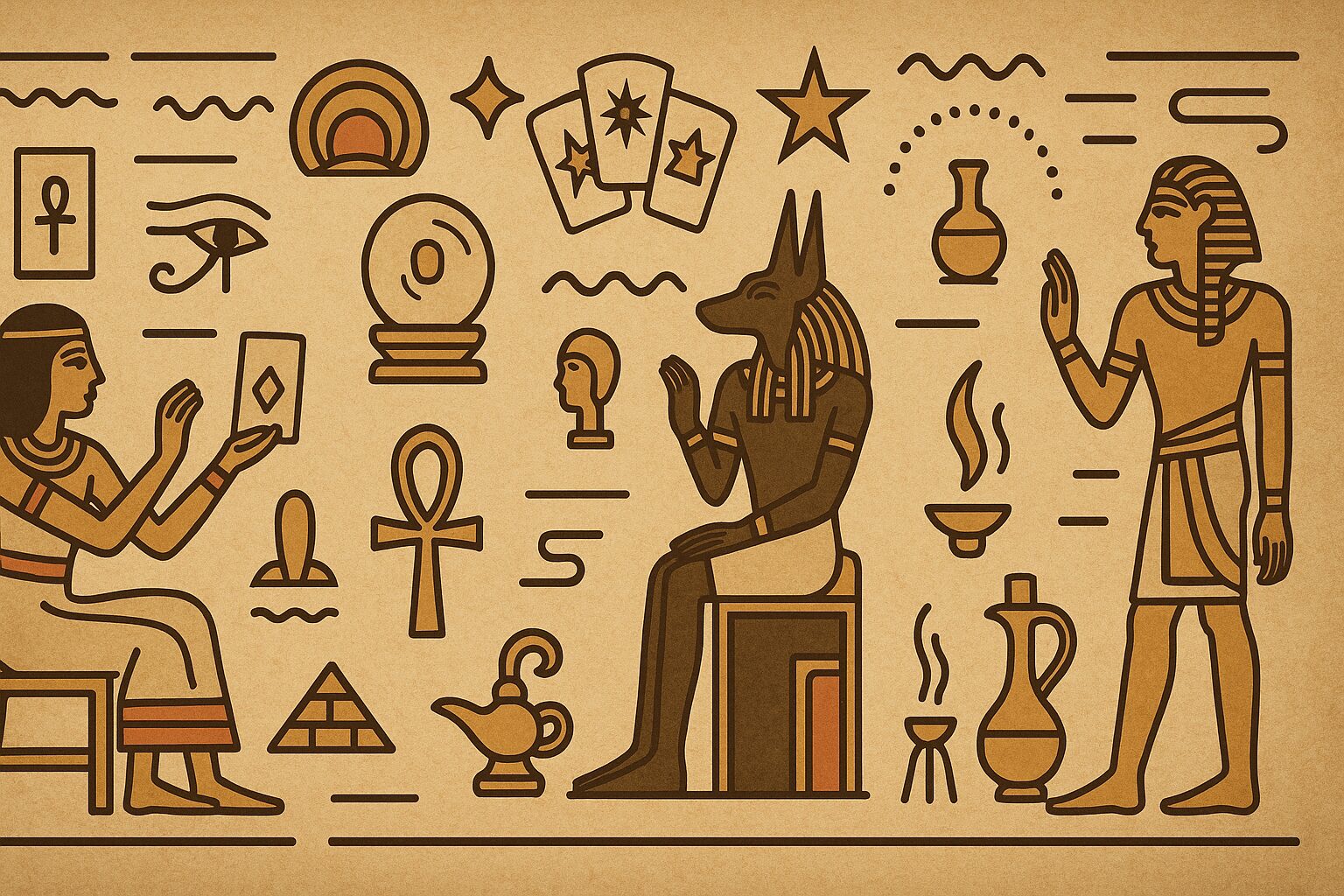 エジプトに関連する占い師の世界を俯瞰