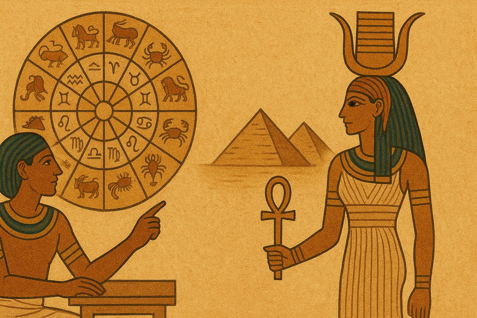 エジプト占星術と西洋占星術との比較