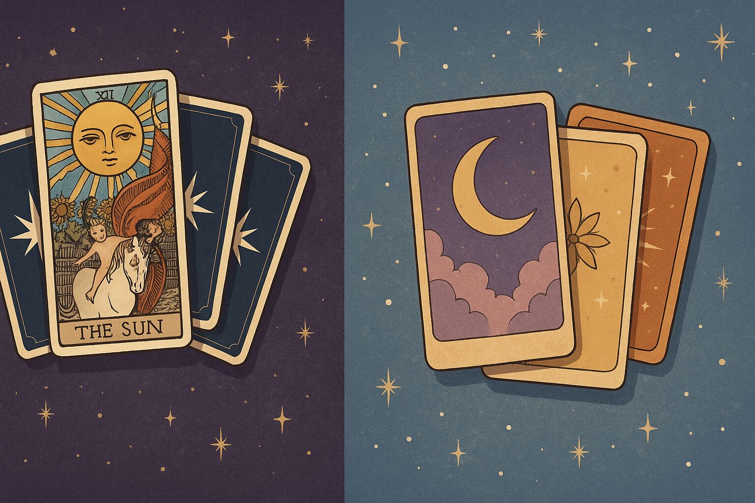 タロット占いとオラクルカードの違い