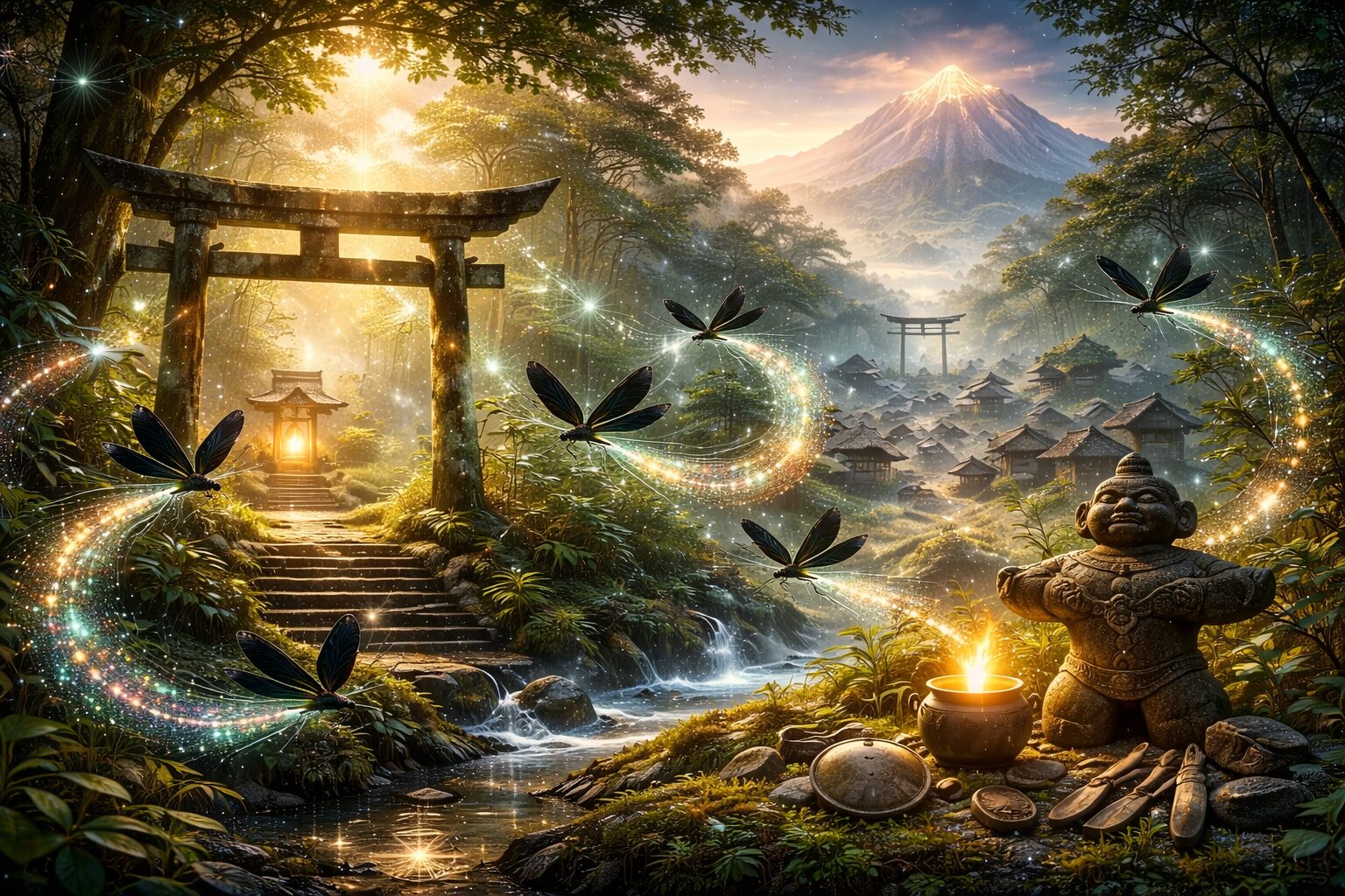 トンボのスピリチュアルな意味と日本文化に残る縁起の由来