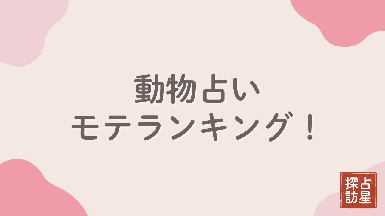 動物占いでモテるランキング｜魅力が伝わる5タイプを詳しく解説
